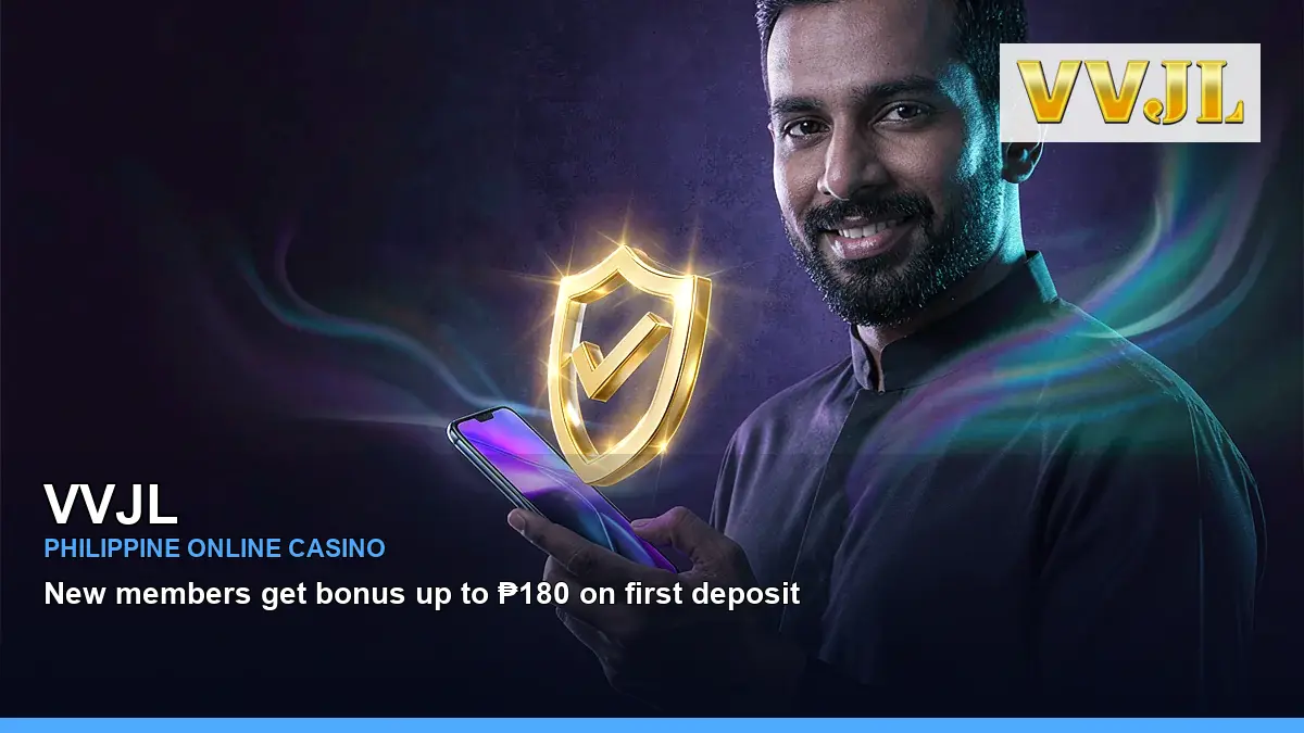 VVJL casino payment methods featuring an adult Filipina casino host with a shield confirm composition