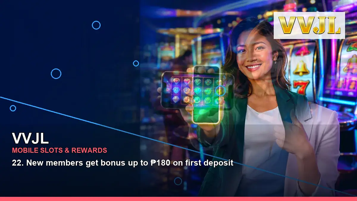 VVJL high-energy mobile casino app in a right-framed layout for Philippine players