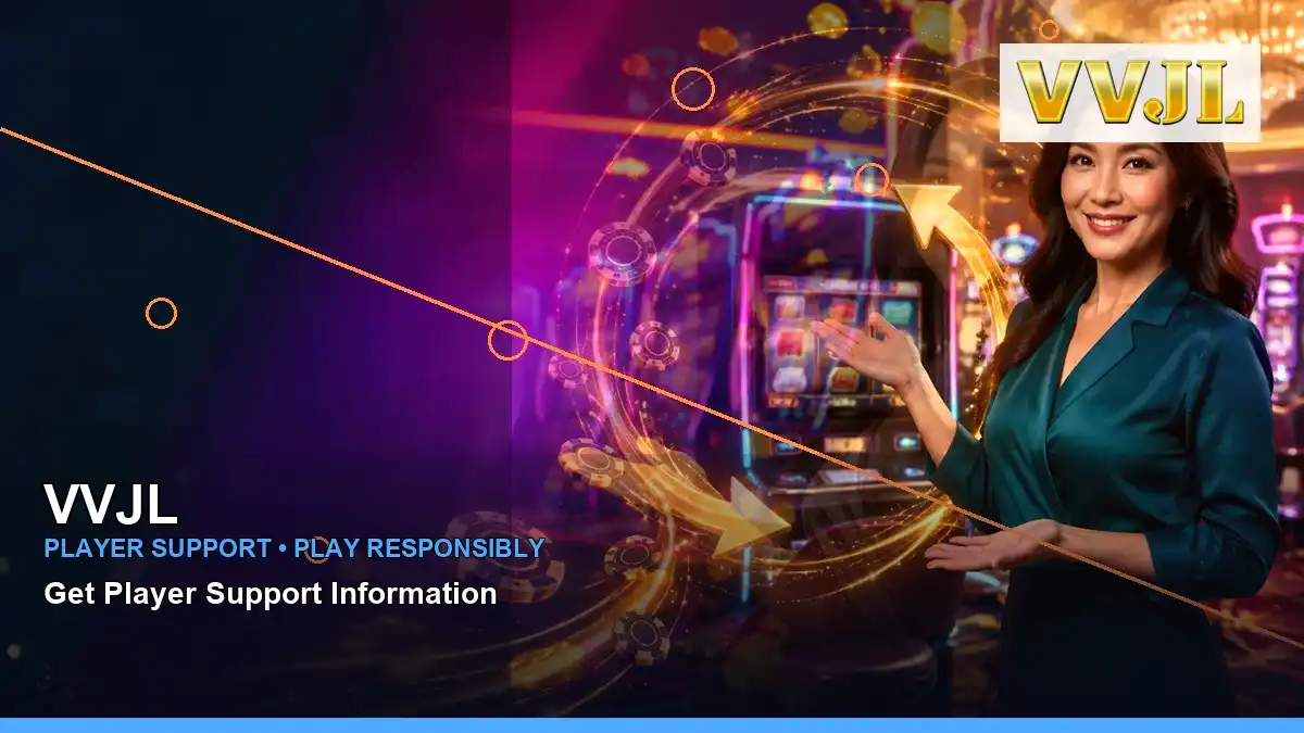 VVJL casino cashback rewards featuring an adult Filipina casino host with a right-framed composition
