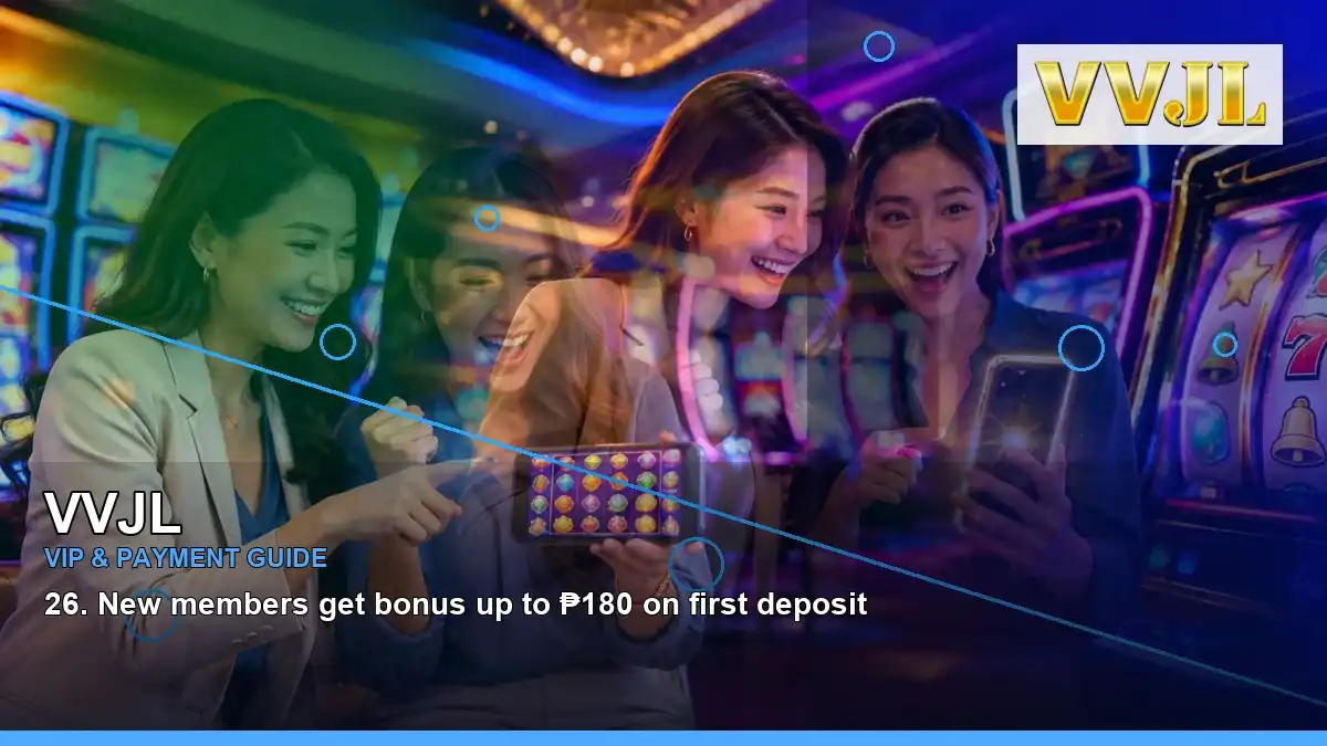 VVJL mobile casino app in a right-diagonal scene for the VVJL promotions information for Philippine users player guide